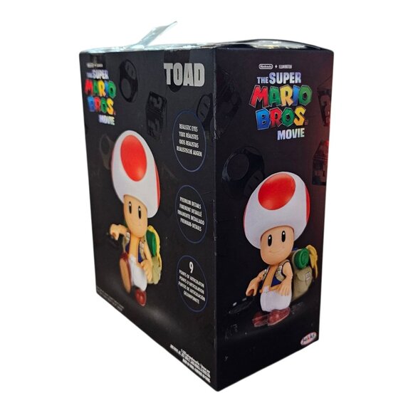 Super Mario Bros Movie Toad Articulated Action Figure Toy Jakks Pacific NEW - Picture 8 of 12